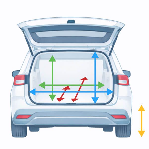 Trunk limits for VW Polo 2021